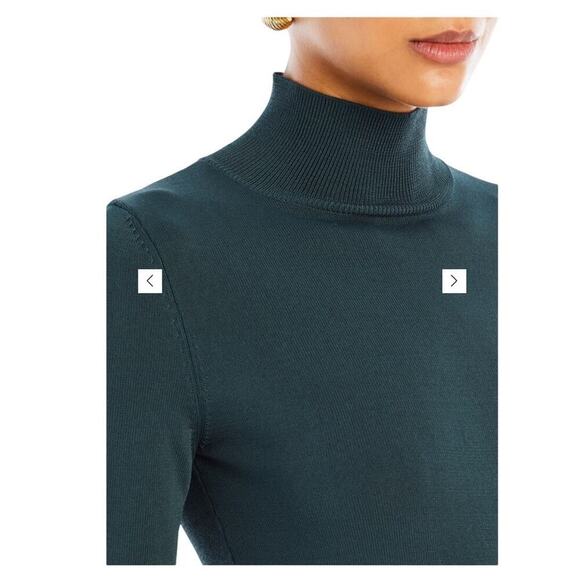 NWT Seroya Romina knit long sweater top forest green size small - Picture 4 of 12